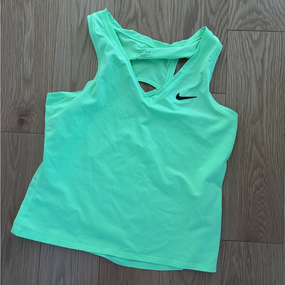 Green dri fit tank